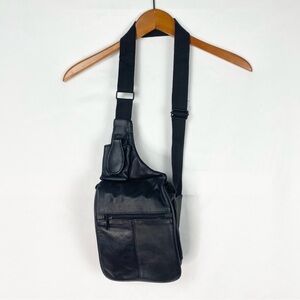 Buxton Genuine Leather Crossbody Shoulder Slingback